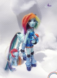 Size: 589x800 | Tagged: safe, artist:k-a-o-r-i, rainbow dash, centaur, g4, ball jointed doll, customized toy, irl, photo, toy