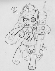 Size: 741x960 | Tagged: safe, artist:temper28, princess cadance, g4, clothes, female, needle, nurse, solo, syringe