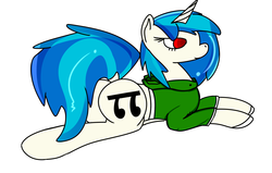 Size: 2200x1400 | Tagged: safe, dj pon-3, vinyl scratch, g4, clothes, female, hoodie, solo