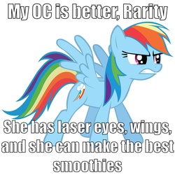 Size: 2236x2236 | Tagged: safe, rainbow dash, g4, female, image macro, solo