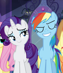 Size: 307x357 | Tagged: safe, screencap, rainbow dash, rarity, equestria girls, g4, female, lidded eyes