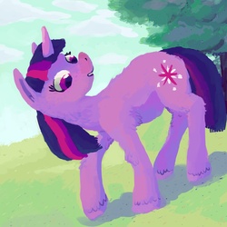 Size: 1600x1600 | Tagged: safe, artist:dahtamnay, twilight sparkle, pony, unicorn, g4, female, solo, unicorn twilight