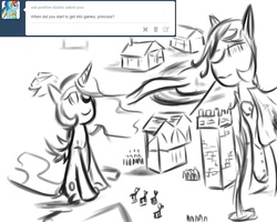 Size: 1000x800 | Tagged: safe, artist:d715, princess celestia, g4, game, h.g. wells, little wars, tumblr