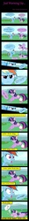 Size: 326x2445 | Tagged: safe, artist:moon--dreamer, rainbow dash, twilight sparkle, alicorn, pony, g4, comic, female, lesbian, mare, over 9000, provoking description is provoking, push-ups, ship:twidash, shipping, too small didn't read, twilight sparkle (alicorn)