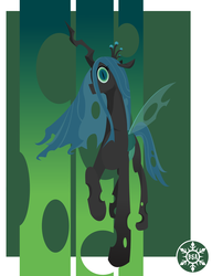 Size: 1300x1690 | Tagged: safe, artist:blackstarailen, queen chrysalis, changeling, changeling queen, g4, crown, female, jewelry, regalia, solo, transparent wings, wings