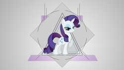Size: 1920x1080 | Tagged: safe, artist:divideddemensions, rarity, g4, female, solo, vector, wallpaper