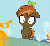 Size: 224x209 | Tagged: safe, button mash, earth pony, pony, button's adventures, g4, animated, beanie, colt, fire, floppy ears, foal, gif, hat, male, propeller hat, reaction image, solo, subtitles