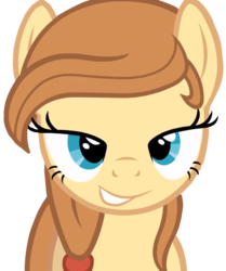 Size: 663x794 | Tagged: safe, edit, edited screencap, screencap, oc, oc only, oc:cream heart, earth pony, pony, g4, female, mare, not a vector, simple background, solo, teeth, transparent background