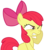 Size: 7450x8500 | Tagged: safe, artist:radiationalpha, apple bloom, g4, absurd resolution, cute, faic, female, glare, hnnng, lip bite, simple background, solo, thinking, transparent background, vector, wink