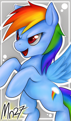 Size: 822x1401 | Tagged: safe, artist:mn27, rainbow dash, g4, female, rearing, solo, spread wings