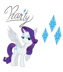 Size: 2603x2943 | Tagged: safe, artist:deannaphantom13, rarity, alicorn, pony, g4, alicornified, female, mare, race swap, raricorn, simple background, solo, transparent background