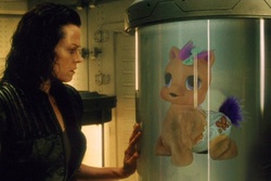 Size: 500x333 | Tagged: safe, edit, scootaloo (g3), alien, g3, alien (franchise), crossover, ellen ripley, parody, scotloo, sigourney weaver, what has science done