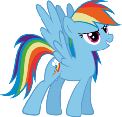 Size: 3857x3717 | Tagged: safe, artist:ocarina0ftimelord, rainbow dash, g4, female, simple background, solo, transparent background, vector