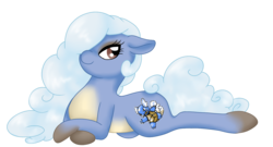 Size: 1527x825 | Tagged: safe, artist:mondlichtkatze, pony, wartortle, lying down, pokémon, ponified, prone, simple background, solo, transparent background