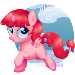 Size: 894x894 | Tagged: safe, artist:chandradolores, oc, oc only, alicorn, pony, alicorn oc, female, filly, solo