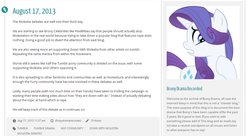 Size: 1011x548 | Tagged: artist needed, safe, rarity, princess molestia, g4, bronydramarecord, down with molestia, drama, furry community, homestuck, text, trolling, tumblr