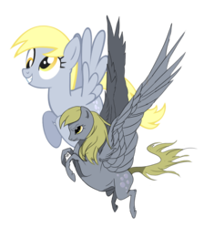 Size: 1024x1145 | Tagged: safe, artist:nj-shadow, derpy hooves, pegasus, pony, shetland pony, g4, comparison, female, mare