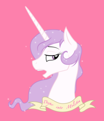 Size: 2885x3344 | Tagged: safe, edit, princess celestia, pony, princess molestia, g4, bust, down with molestia, drama, female, solo