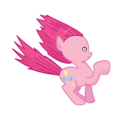Size: 1008x936 | Tagged: safe, artist:thecheeseburger, idw, pinkie pie, g4, female, idw showified, simple background, solo, transparent background, vector