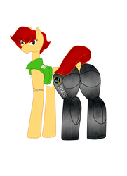 Size: 1063x1471 | Tagged: safe, oc, oc only, butt, equestria royal guard, military, plot, prosthetics