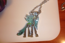 Size: 4608x3072 | Tagged: artist needed, safe, queen chrysalis, g4, customized toy, merchandise, necklace