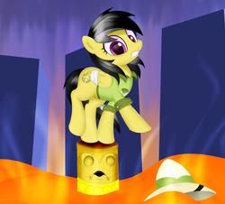 Size: 2582x2339 | Tagged: safe, artist:kas92, daring do, pony, g4, female, lava, solo