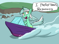 Size: 1280x960 | Tagged: safe, artist:roflpony, lyra heartstrings, pony, g4, ask-wackylyra, boat, female, solo, tumblr