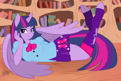 Size: 1024x688 | Tagged: safe, artist:nauticaldog, twilight sparkle, alicorn, anthro, unguligrade anthro, equestria girls, g4, clothes, equestria girls outfit, female, hooves, solo, twilight sparkle (alicorn), underhoof