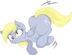 Size: 900x683 | Tagged: safe, artist:joey darkmeat, derpy hooves, pegasus, pony, g4, bubble butt, female, mare, simple background, solo, transparent background, vector