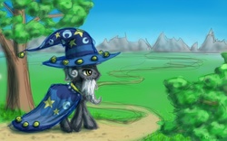 Size: 1280x800 | Tagged: safe, artist:rainspeak, star swirl the bearded, g4, clothes, hat, male, robe, solo
