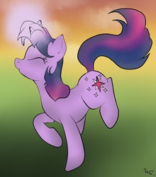 Size: 838x953 | Tagged: dead source, safe, artist:moncikmoncicak, twilight sparkle, g4, dancing, female, solo