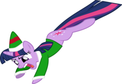 Size: 1024x707 | Tagged: safe, artist:sakatagintoki117, twilight sparkle, elf, g4, christmas, clothes, female, simple background, solo, transparent background, vector