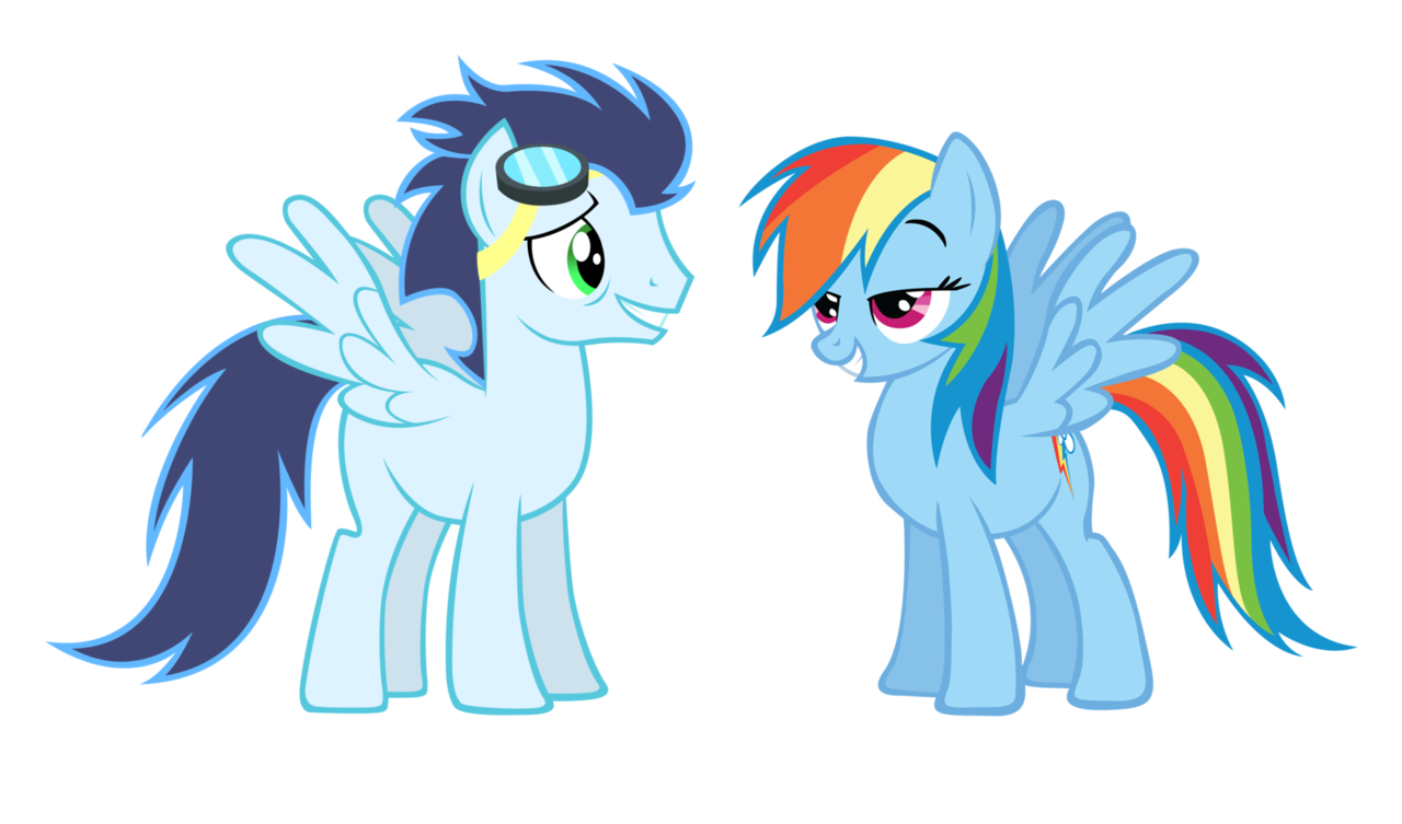 safe, artist:elzian-pie, <b>rainbow</b> dash, <b>soarin</b>&#39;, pegasus, pony, g4, ...