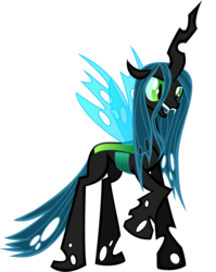 Size: 1220x1536 | Tagged: safe, artist:tellabart, queen chrysalis, changeling, changeling queen, g4, female, solo