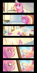 Size: 600x1190 | Tagged: safe, artist:bakki, princess cadance, g4, comic, disguised baby changeling, female, solo
