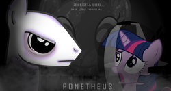 Size: 1500x800 | Tagged: safe, artist:flare-chaser, twilight sparkle, alien, g4, ponetheus, prometheus, space