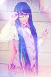 Size: 848x1280 | Tagged: safe, artist:horror-scarred, twilight sparkle, human, g4, cosplay, glasses, irl, irl human, photo, solo