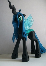 Size: 488x697 | Tagged: safe, artist:kcpon3, queen chrysalis, changeling, changeling queen, g4, customized toy, female, sculpture
