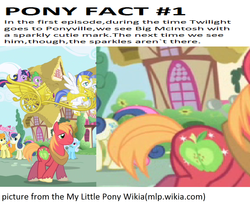 Size: 1280x1044 | Tagged: safe, edit, edited screencap, screencap, big macintosh, bon bon, carrot top, golden harvest, linky, shoeshine, spike, sweetie drops, twilight sparkle, earth pony, pony, friendship is magic, g4, animation error, fact, male, royal guard, stallion