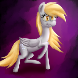 Size: 600x600 | Tagged: safe, artist:senx, derpy hooves, pegasus, pony, g4, female, mare, solo, wavy mouth