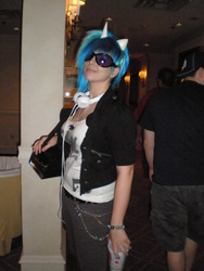 Size: 2448x3264 | Tagged: safe, artist:norikat, dj pon-3, vinyl scratch, human, g4, cosplay, irl, irl human, photo