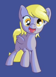 Size: 736x1008 | Tagged: safe, artist:aramande, derpy hooves, pegasus, pony, g4, cute, derpabetes, digital art, female, happy, mare, smiling, solo