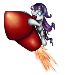 Size: 700x805 | Tagged: safe, artist:xioade, rarity, pony, unicorn, g4, female, fireworks, rocket, simple background, solo, transparent background