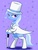 Size: 600x800 | Tagged: safe, artist:tebasaki, trixie, pony, g4, bipedal, cane, clothes, female, hat, pixiv, smiling, solo, stockings, suit, top hat