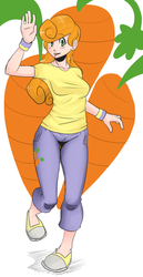 Size: 900x1738 | Tagged: safe, artist:senorcheesemonkey, carrot top, golden harvest, human, g4, female, humanized, solo