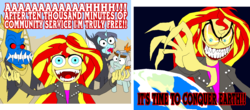 Size: 1423x627 | Tagged: safe, artist:terry, snails, snips, sunset shimmer, equestria girls, g4, power rangers