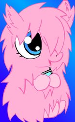 Size: 703x1136 | Tagged: safe, artist:milton777, oc, oc only, oc:fluffle puff, happy, phone, solo