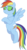 Size: 1600x2967 | Tagged: safe, artist:ddhyuugaman, rainbow dash, g4, eyeshadow, female, makeup, simple background, solo, transparent background, vector