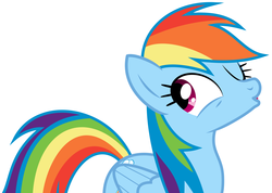 Size: 1510x1077 | Tagged: safe, artist:theholytuna, rainbow dash, pegasus, pony, g4, female, mare, simple background, solo, vector, white background, wings