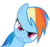 Size: 3902x3695 | Tagged: safe, artist:dentist73548, rainbow dash, g4, female, simple background, solo, transparent background, vector